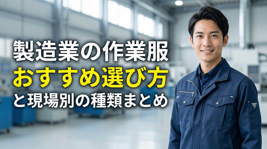 製造業の作業服おすすめ選び方と現場別の種類まとめ