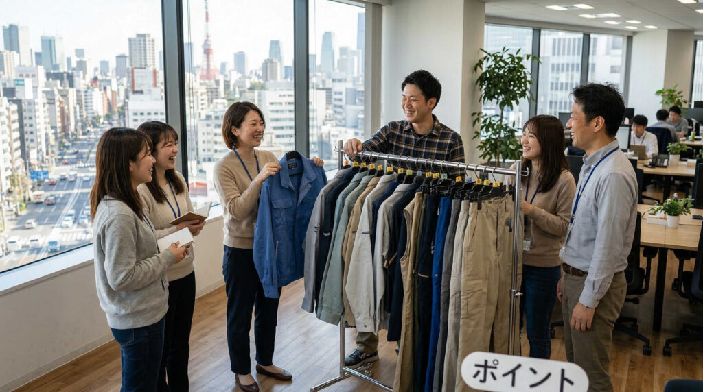 複数人まとめて発注するときのサイズ展開の揃え方