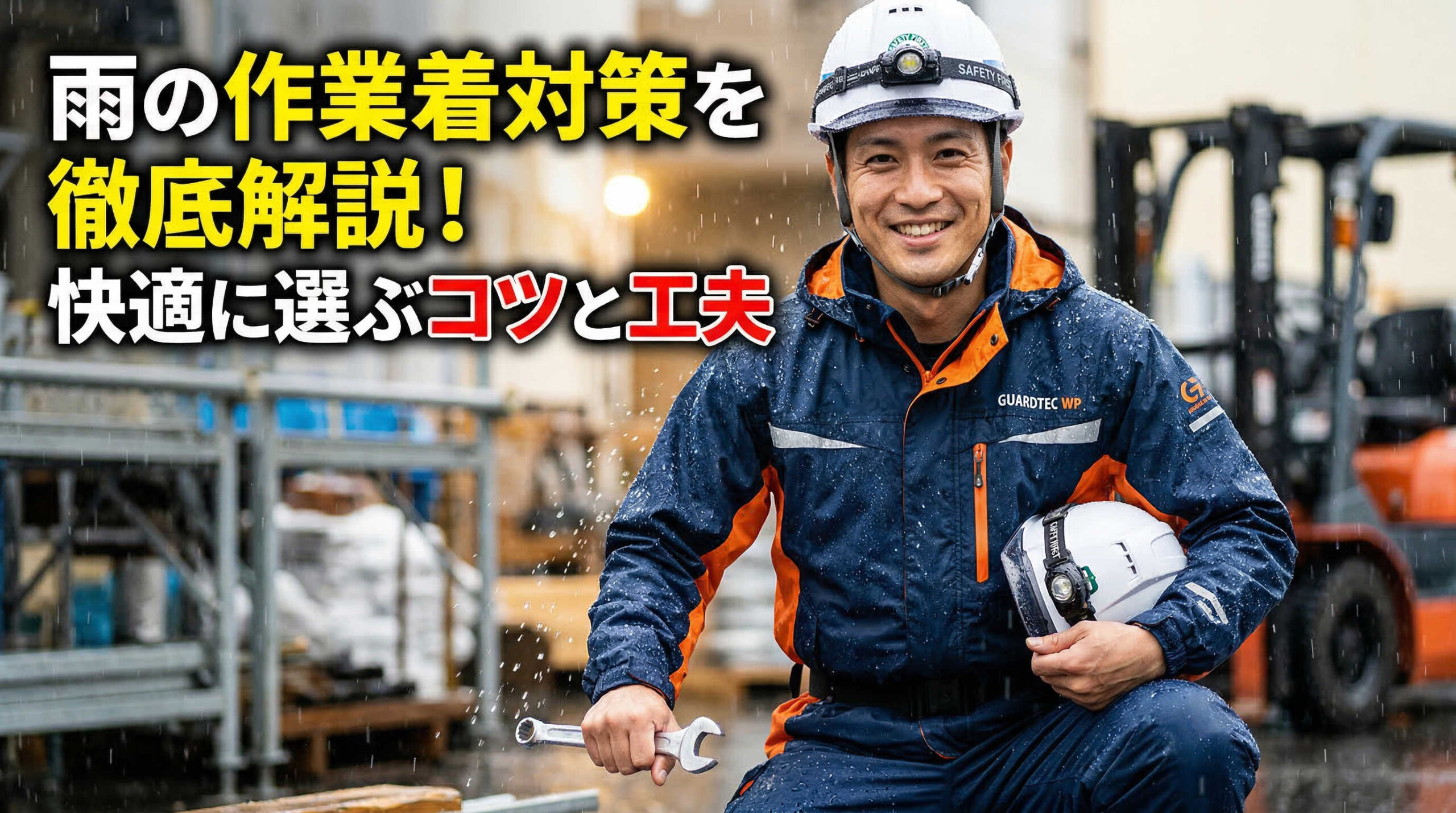 雨の作業着対策を徹底解説！快適に選ぶコツと工夫