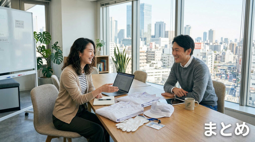 食品工場の作業着に求められる衛生基準【結論まとめ】