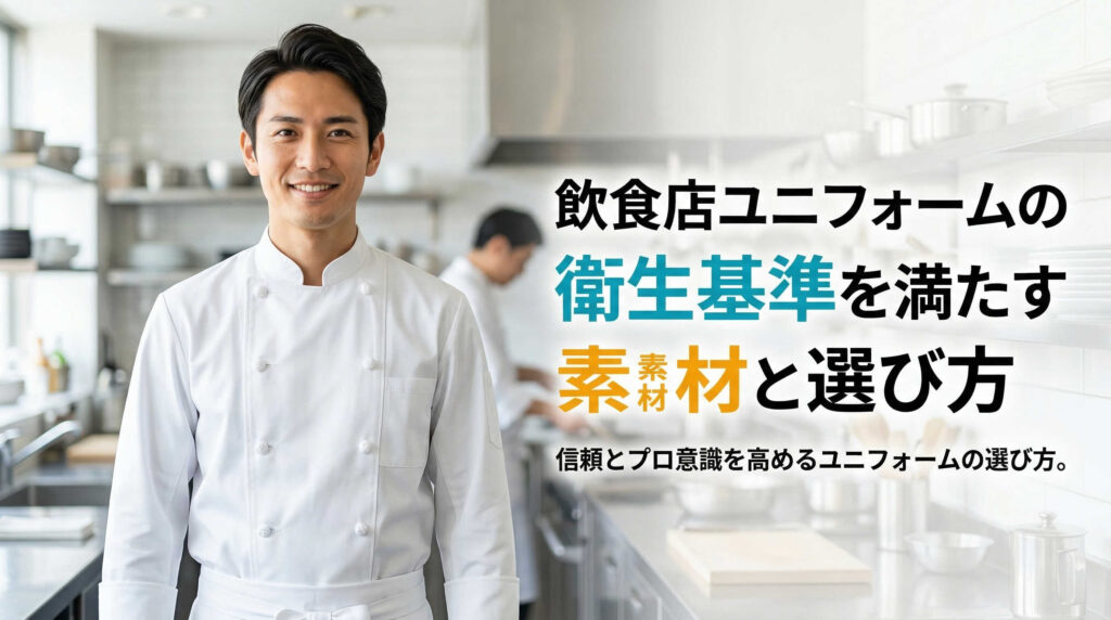 飲食店ユニフォームの衛生基準を満たす素材と選び方