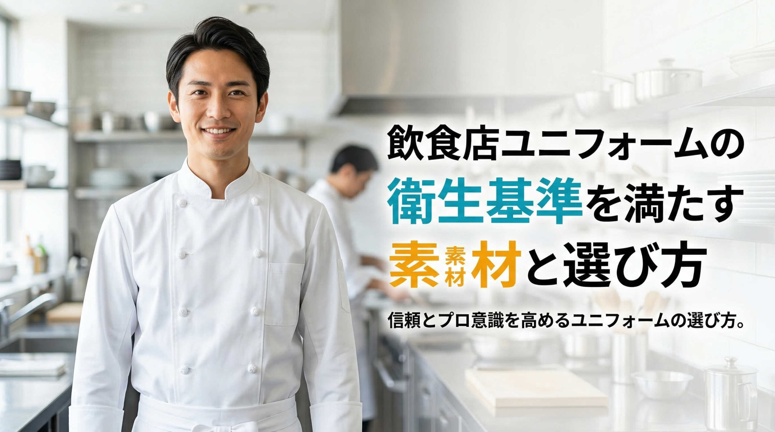 飲食店ユニフォームの衛生基準を満たす素材と選び方