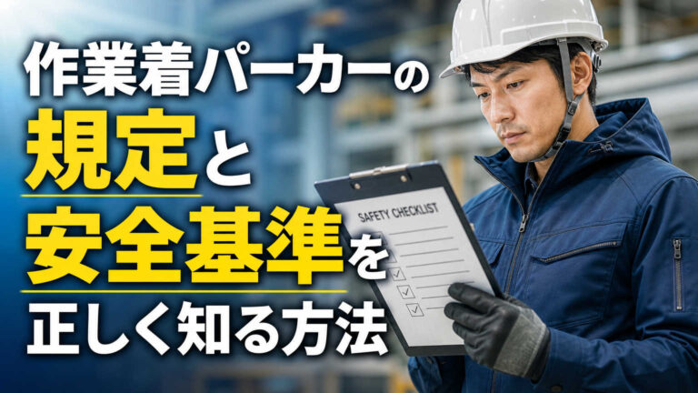 作業着パーカーの規定と安全基準を正しく知る方法