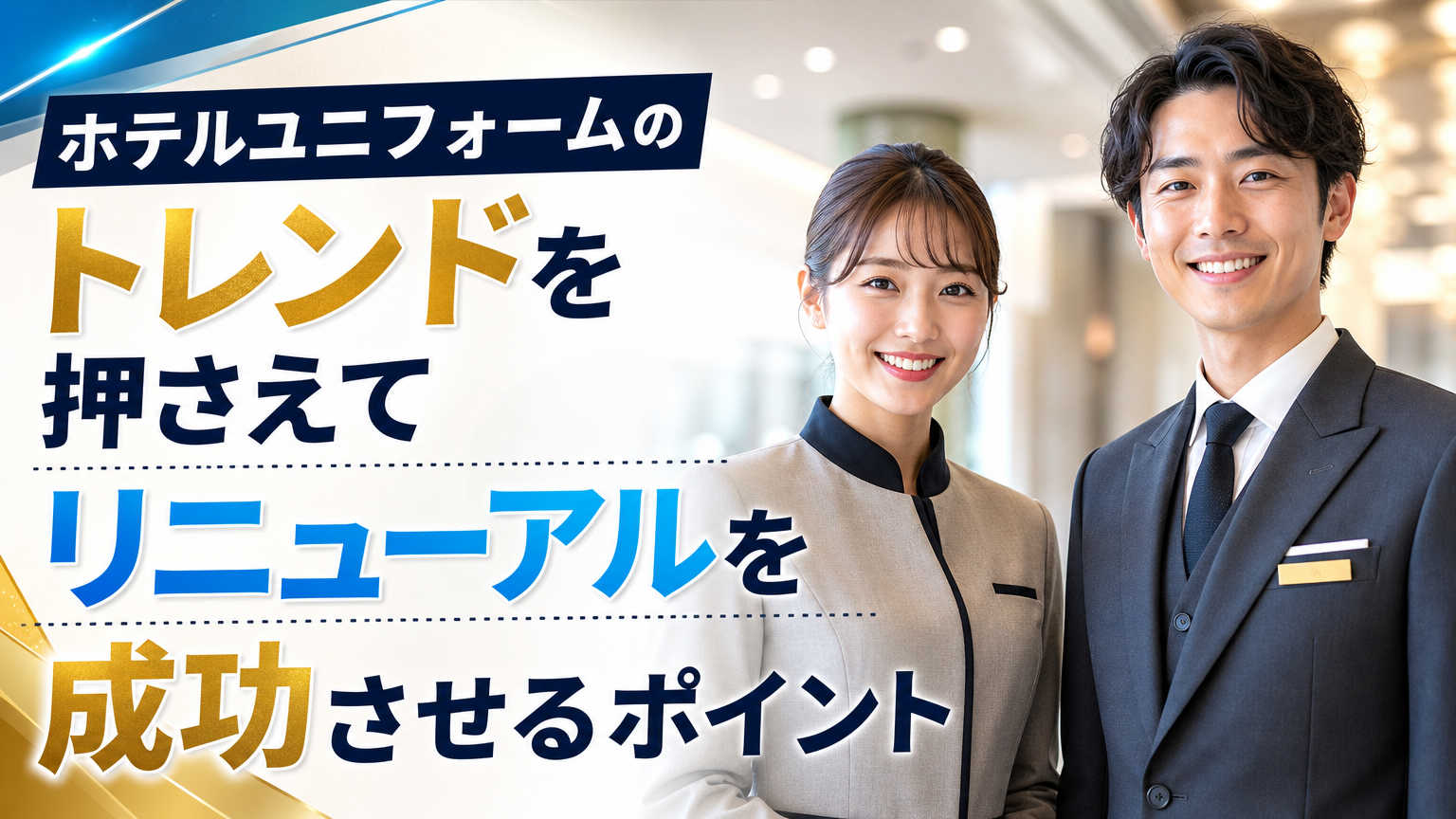 ホテルユニフォームのトレンドを押さえてリニューアルを成功させるポイント
