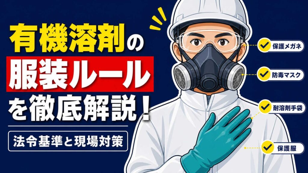 有機溶剤の服装ルールを徹底解説!法令基準と現場対策