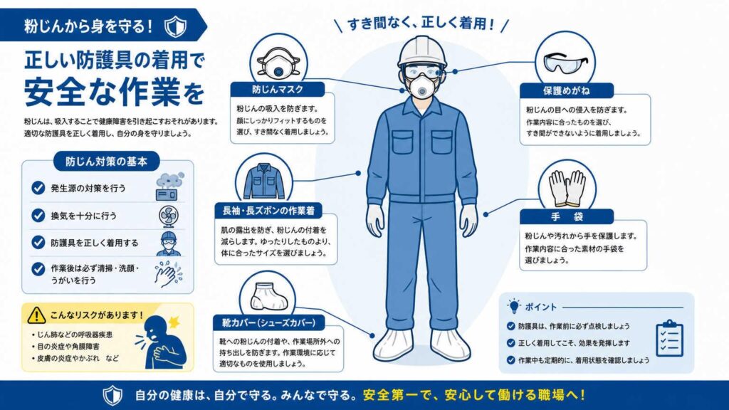 粉じん作業の服装規定とは？法令に基づく基本ルール