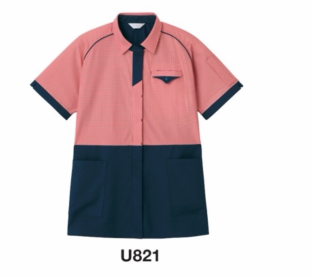 U821 半袖ニットチュニック（チュニック）