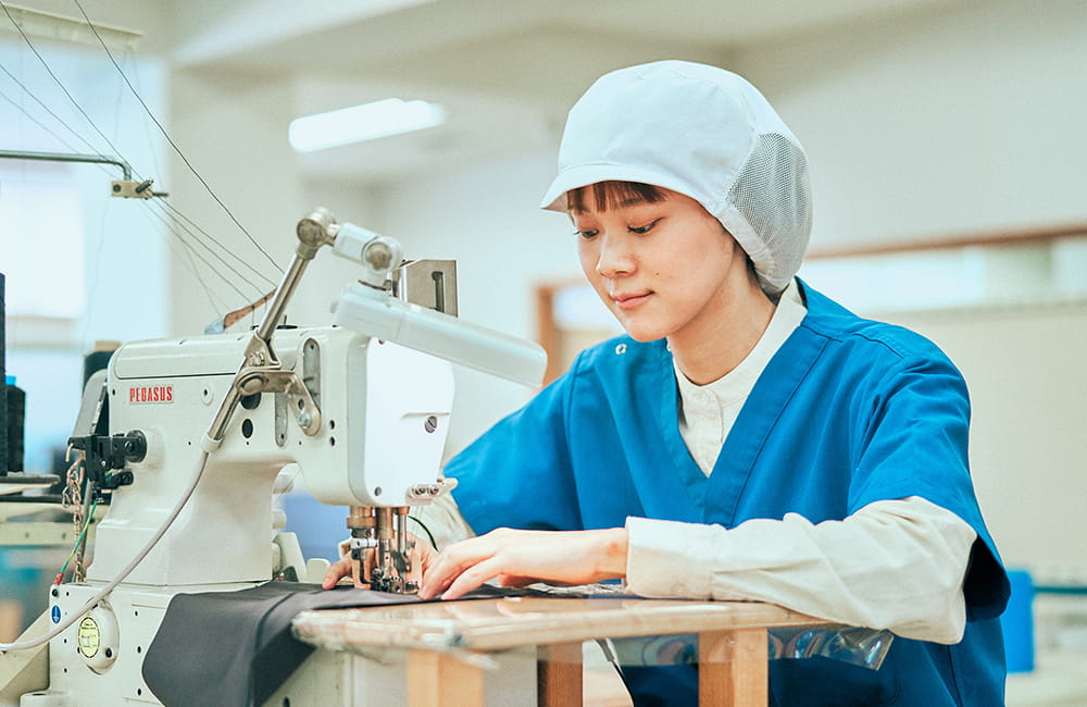 縫製技術と独自の人工筋肉