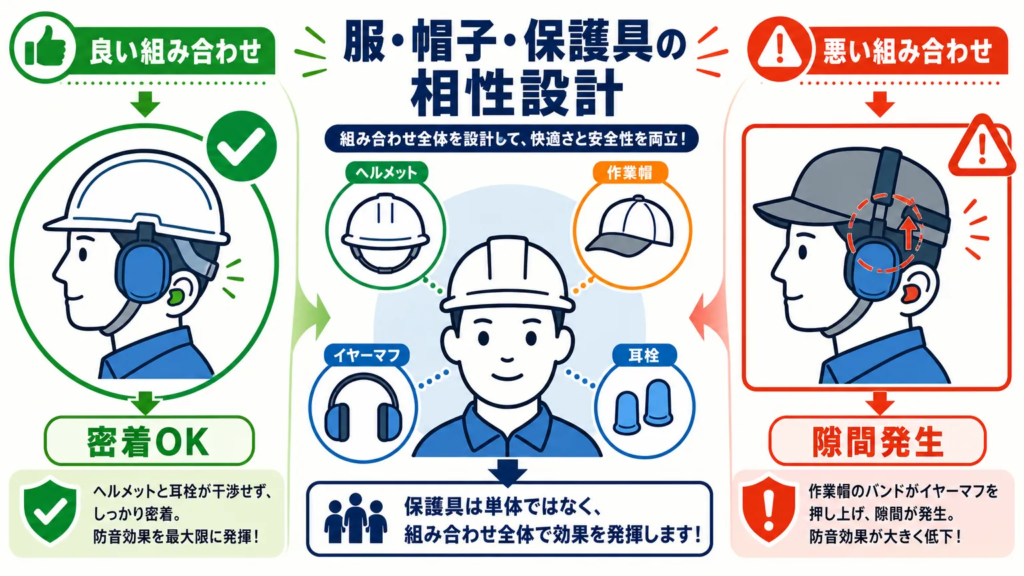 騒音作業の服装規定は保護具の併用と素材選びが基本になる
