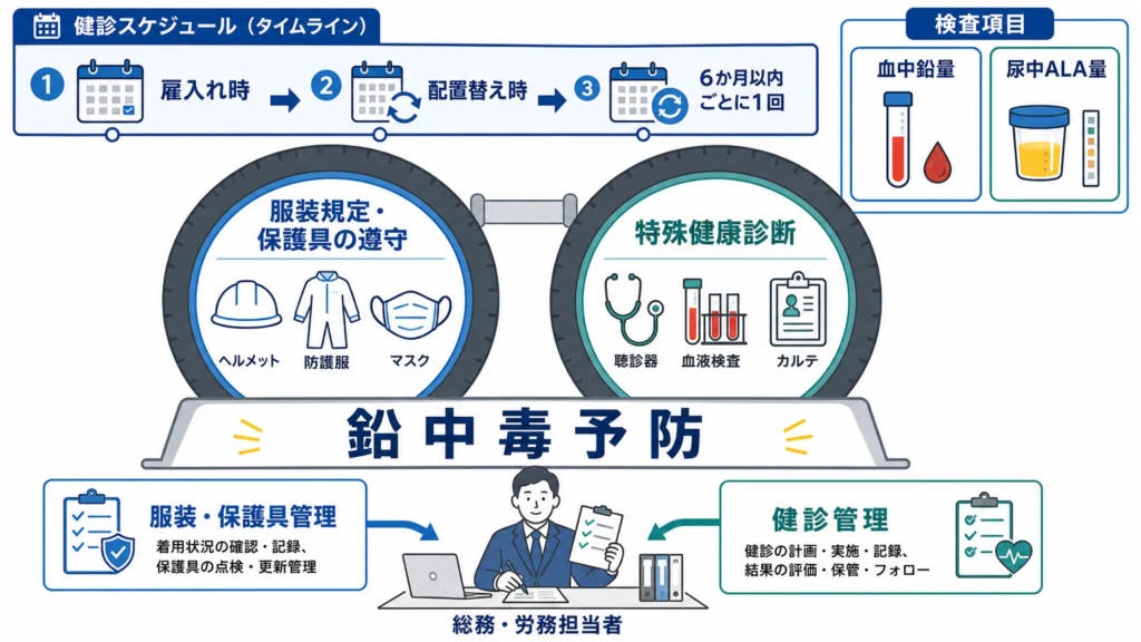 特殊健康診断と服装規定の関係 