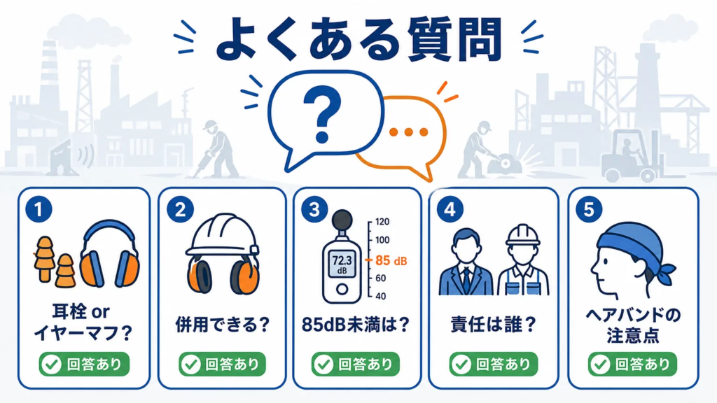 騒音作業における服装規定についてよくある質問
